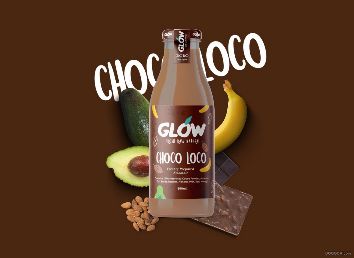 GLOW纯天然系列果汁冰沙饮料包装设计-印度Nachiket Jadhav [28P] 18.jpg
