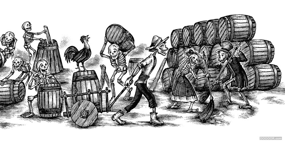 美国Steven Noble木刻雕刻版画风格酒类标签插画作品 [130P] 12.jpg