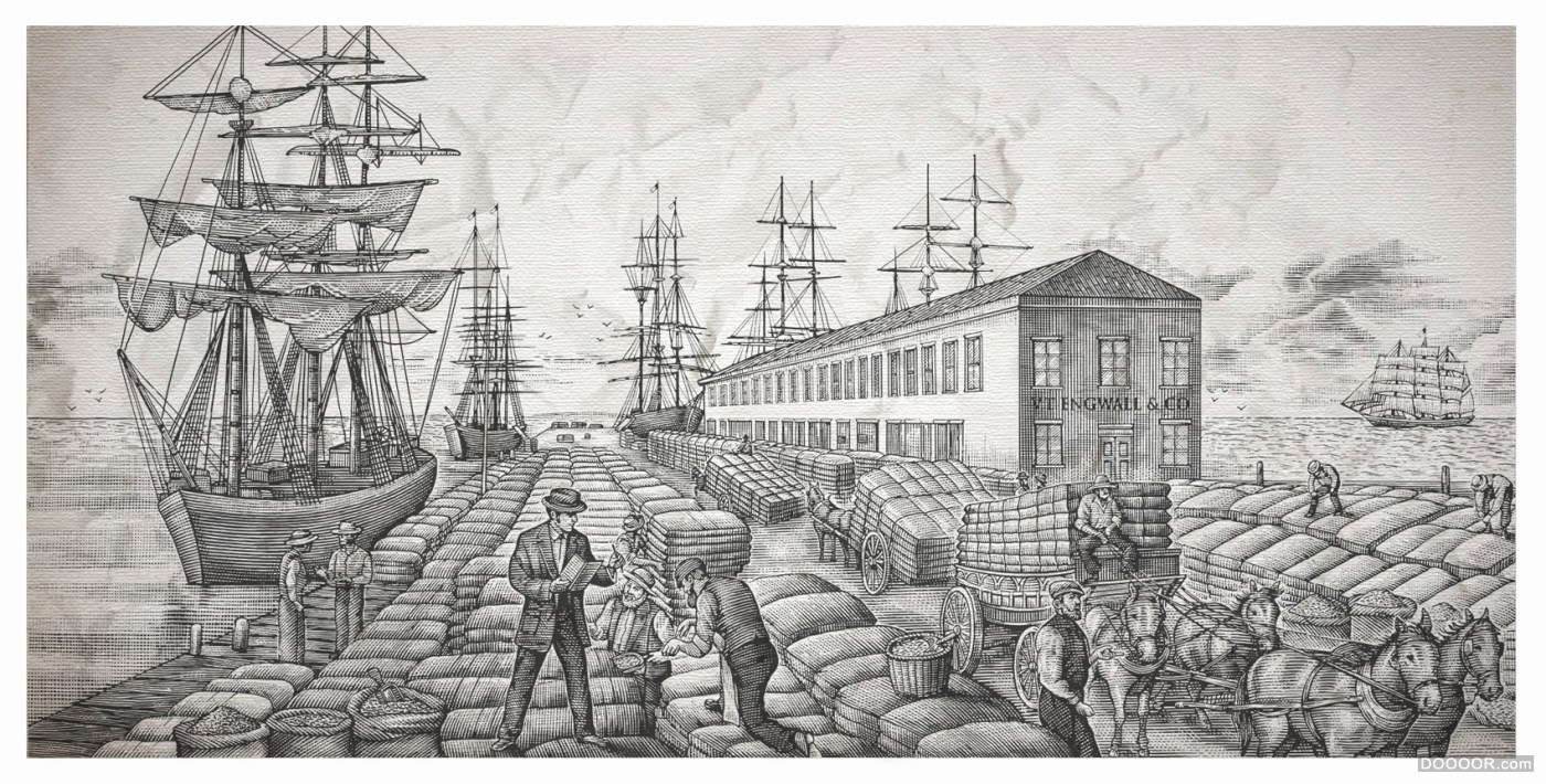 美国Steven Noble木刻雕刻版画风格酒类标签插画作品 [130P] 92.jpg