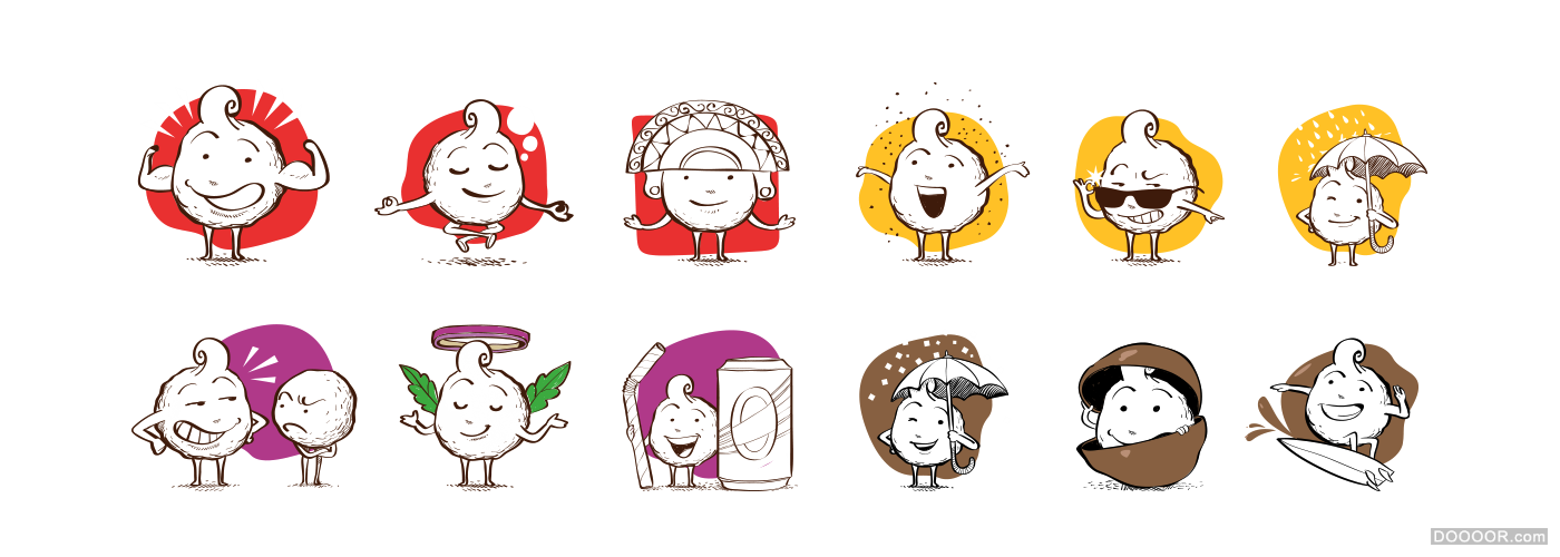 Q Snack卡通零食食品包装设计-巴西Gu Sobral [14P] 9.png