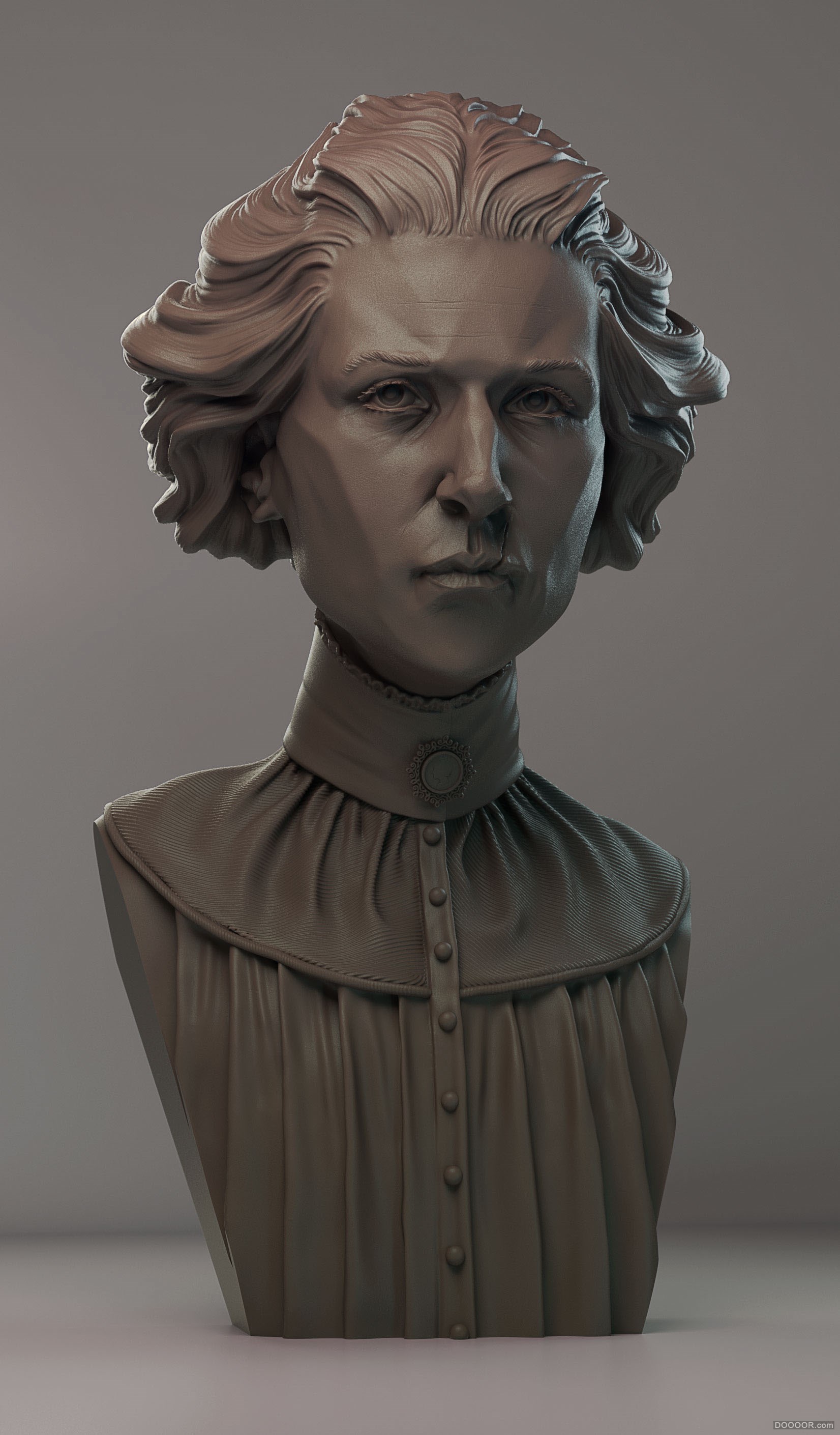 英国James W Cain肖像ZBRUSH雕刻&amp;3D打印作品 [37P] (5).jpg