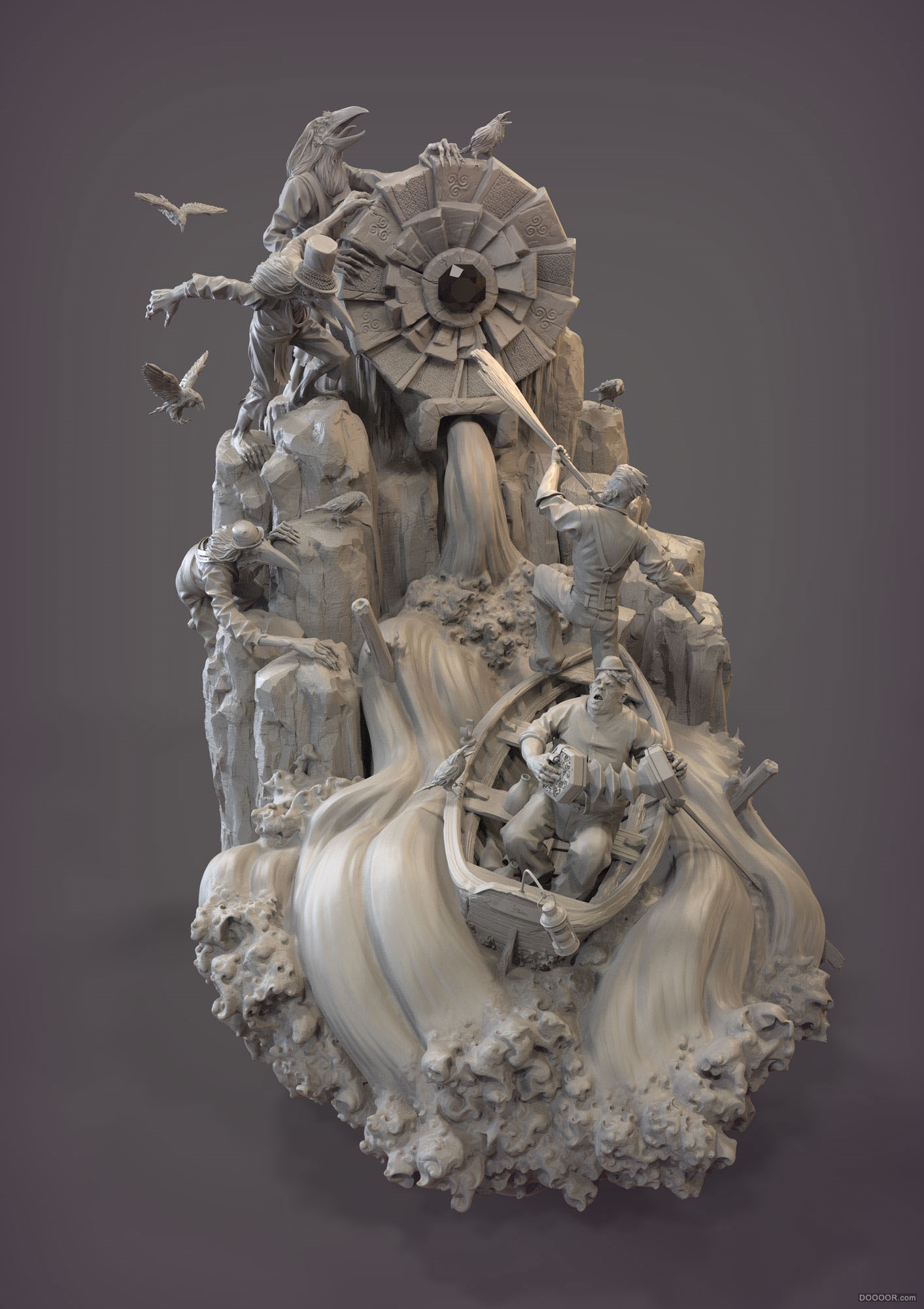 英国James W Cain肖像ZBRUSH雕刻&amp;3D打印作品 [37P] (8).jpg