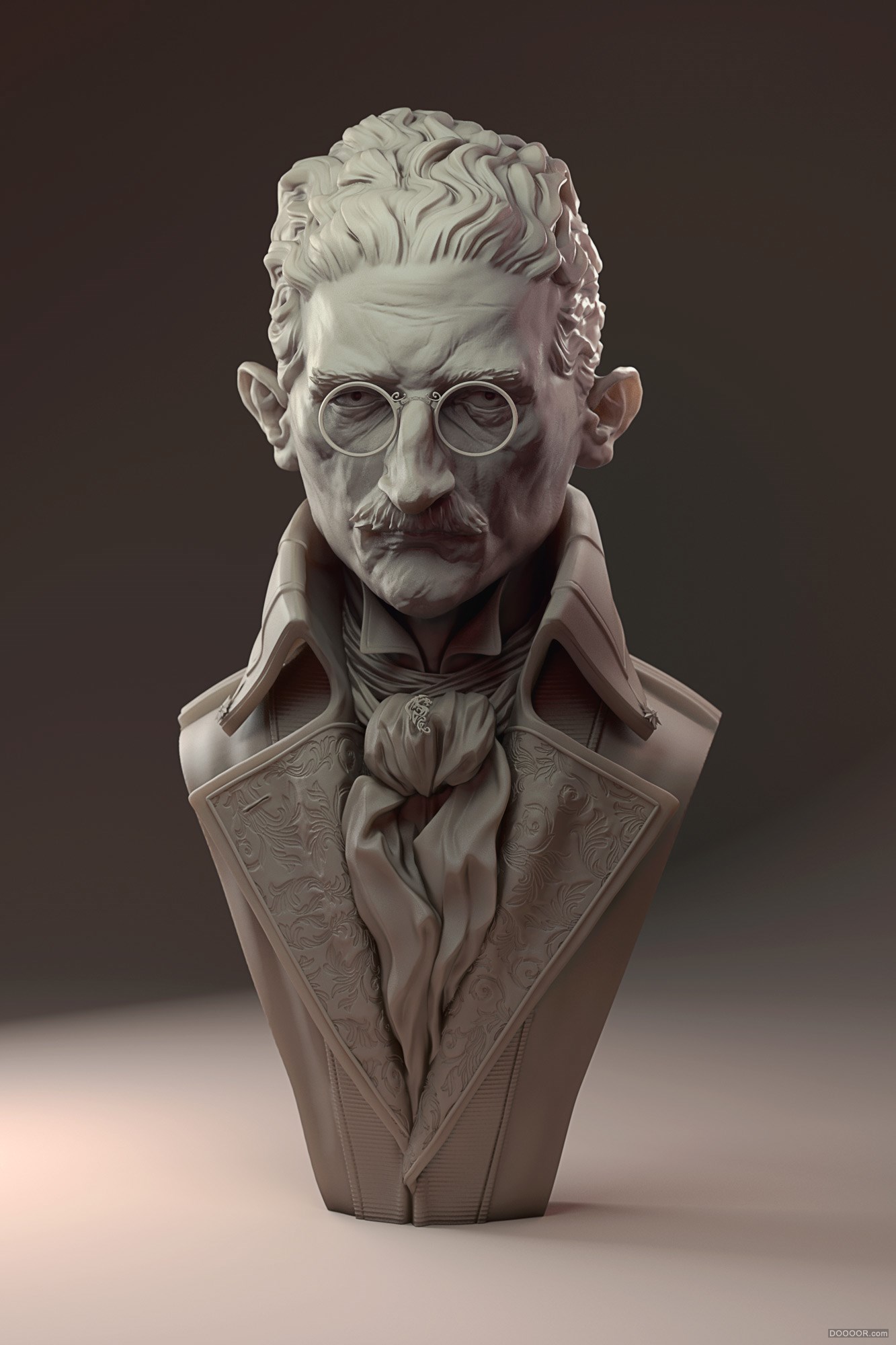 英国James W Cain肖像ZBRUSH雕刻&amp;3D打印作品 [37P] (27).jpg