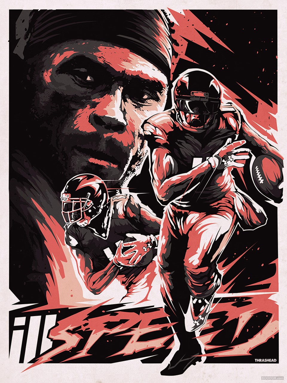 一个波兰平面设计师的黑暗风格插画海报作品-波兰- Thrashead - [59P] (28).jpg.jpg