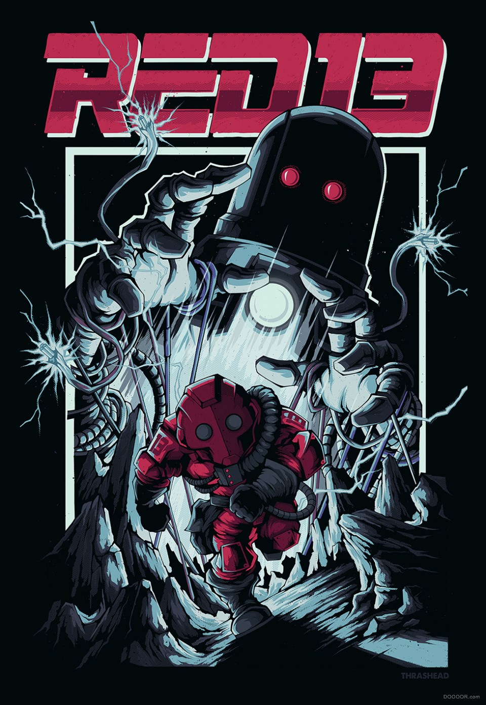 一个波兰平面设计师的黑暗风格插画海报作品-波兰- Thrashead - [59P] (35).jpg.jpg