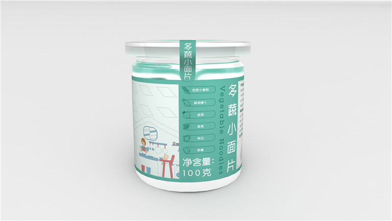 儿童面条包装设计，包装设计，面条包装设计