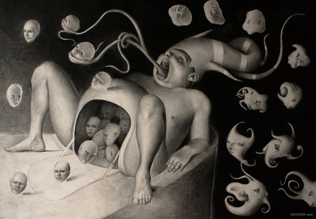 意大利Sicioldr恐怖与荒诞超现实无意识梦幻景象绘画-Alessandro Sicioldr [83P] (24)..jpg