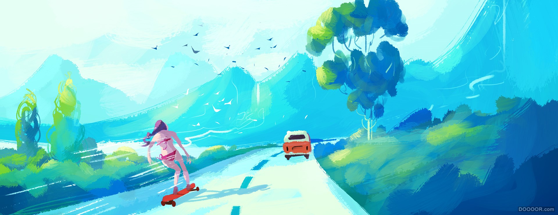 印度jithin puthenpurakkal彩色简笔插画作品 [57P] (9).jpg