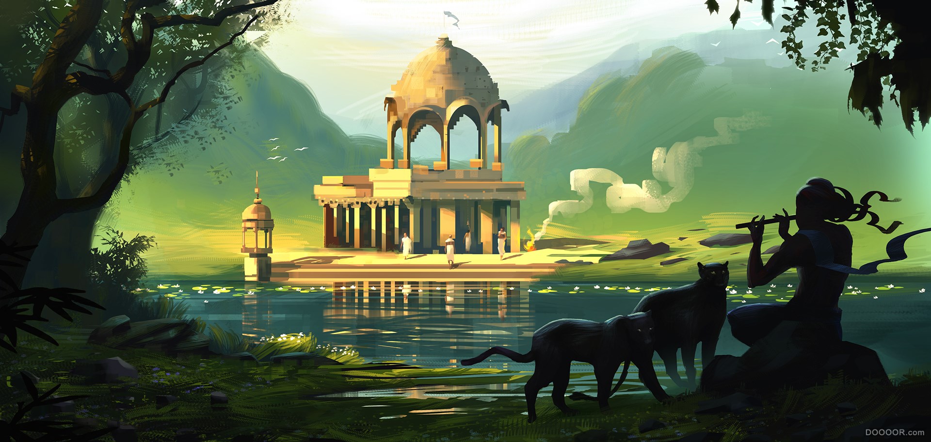 印度jithin puthenpurakkal彩色简笔插画作品 [57P] (21).jpg
