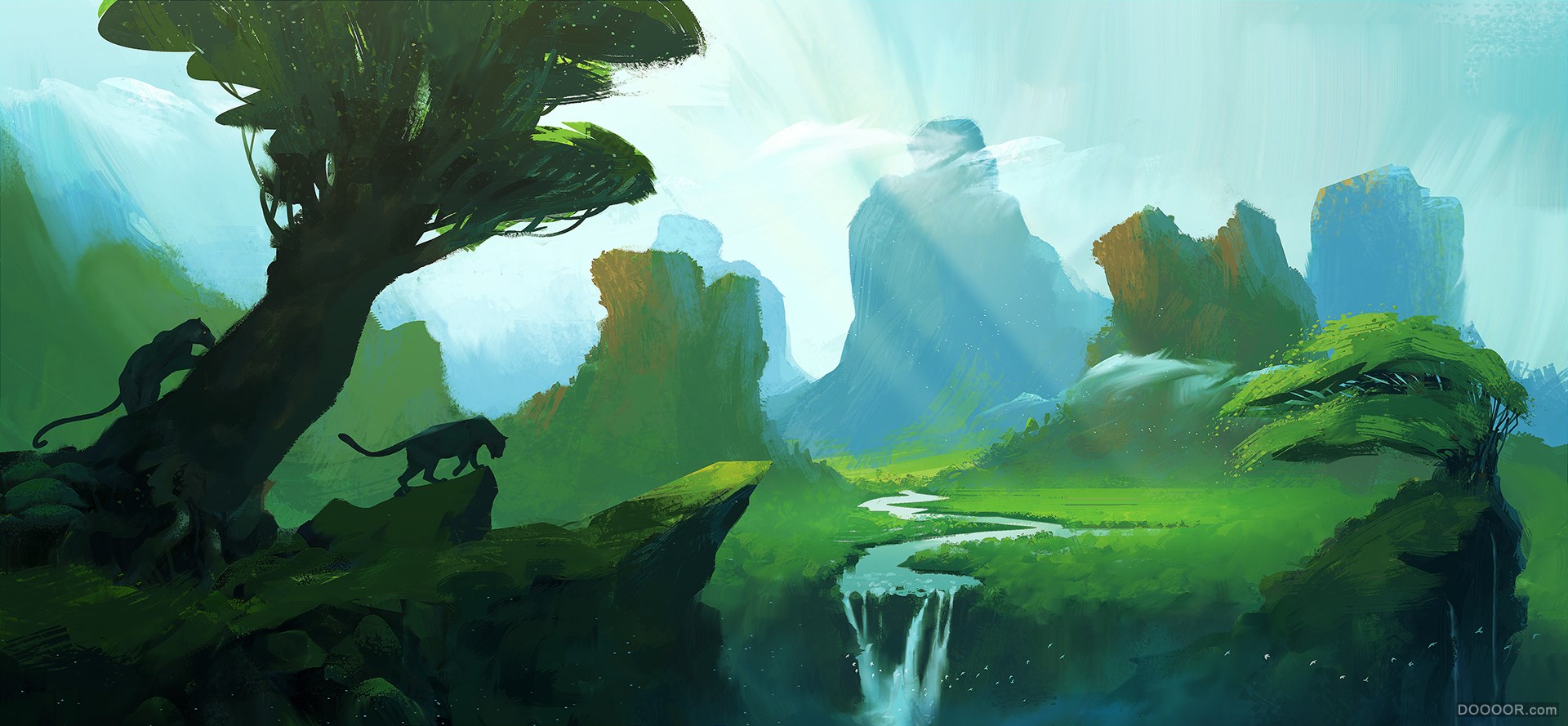 印度jithin puthenpurakkal彩色简笔插画作品 [57P] (39).jpg