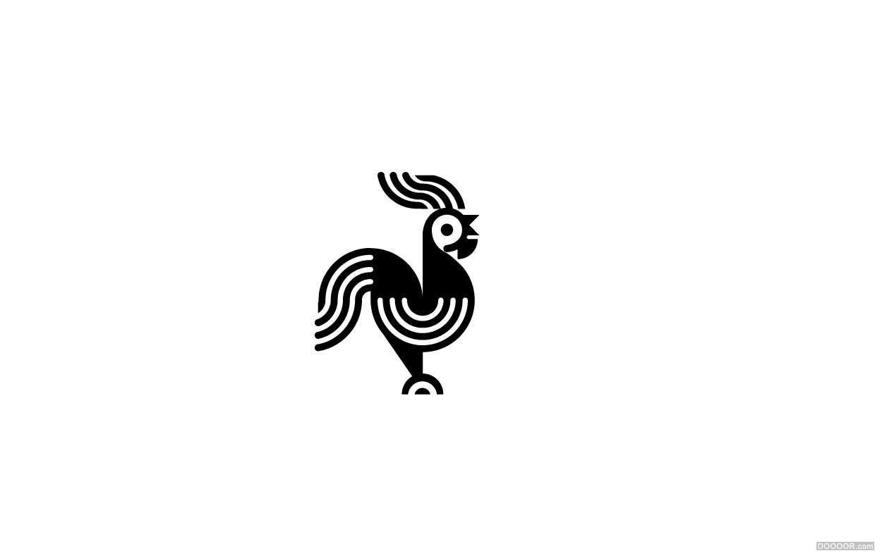 法国Martigny Matthieu动物LOGO线条风格设计欣赏 [76P] (16).jpg