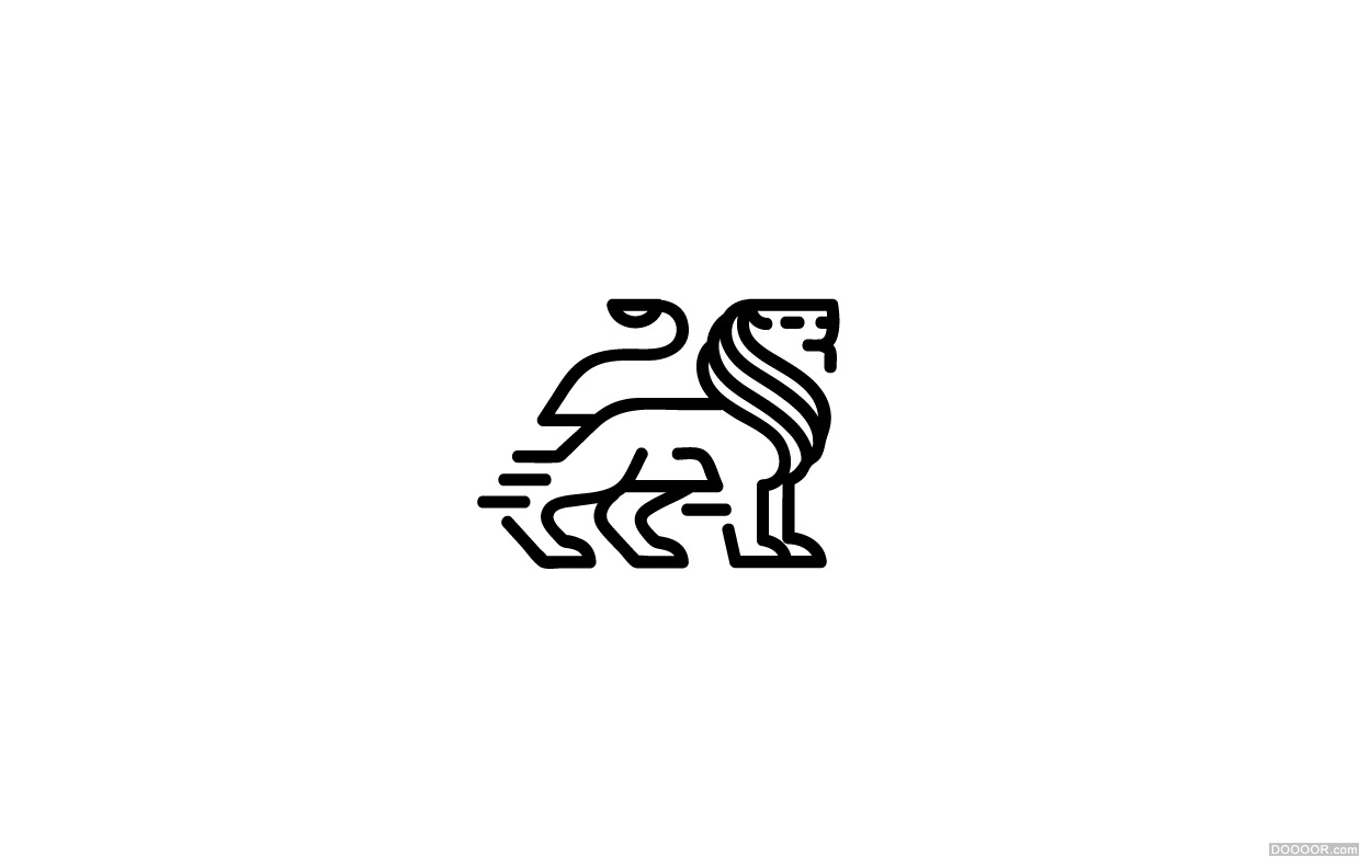法国Martigny Matthieu动物LOGO线条风格设计欣赏 [76P] (20).jpg