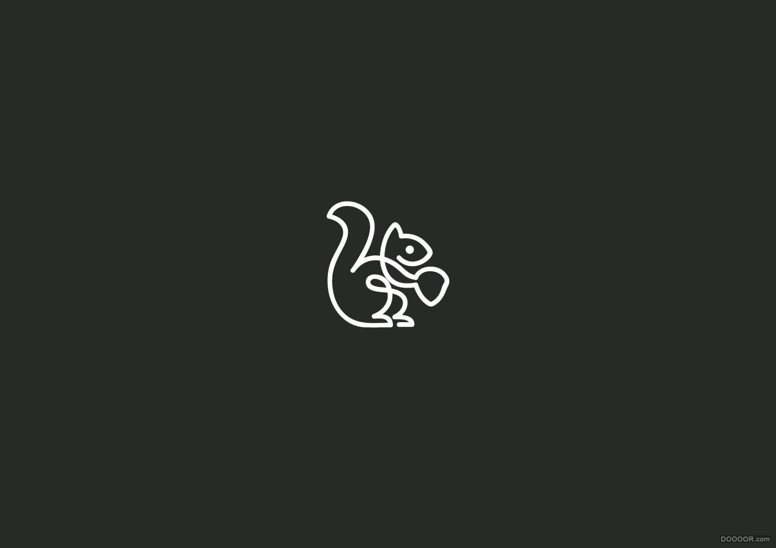 法国Martigny Matthieu动物LOGO线条风格设计欣赏 [76P] (66).jpg