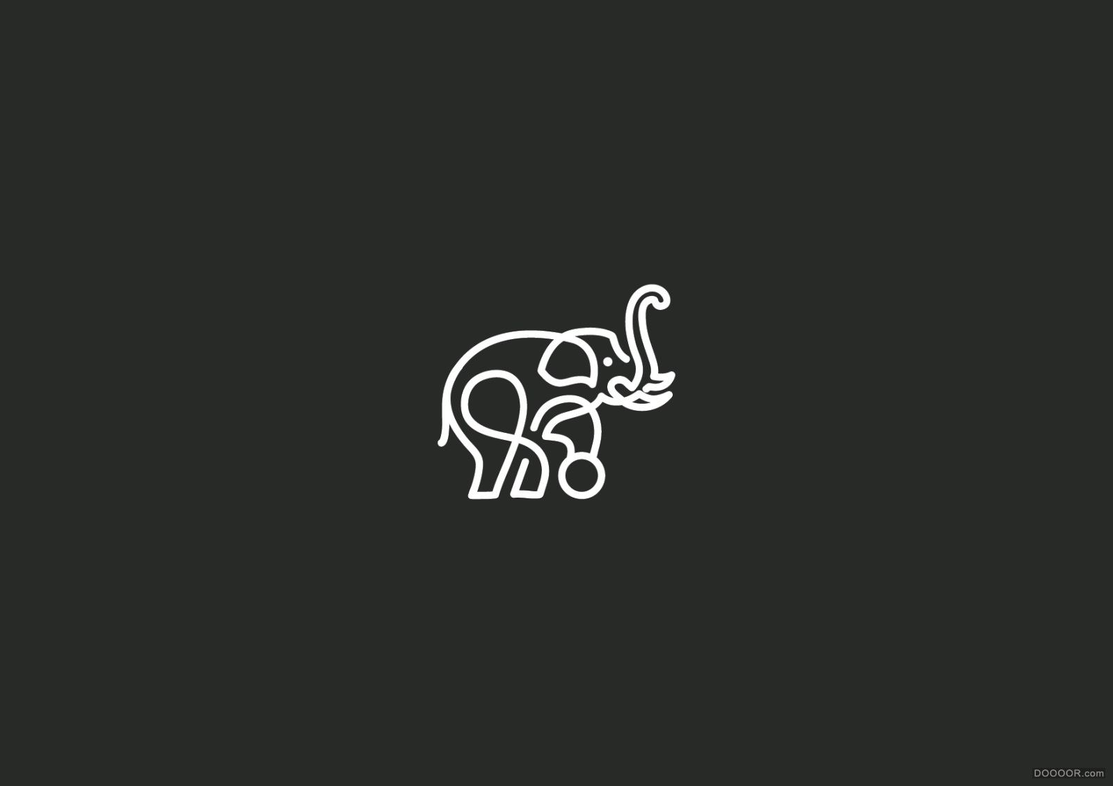 法国Martigny Matthieu动物LOGO线条风格设计欣赏 [76P] (70).jpg