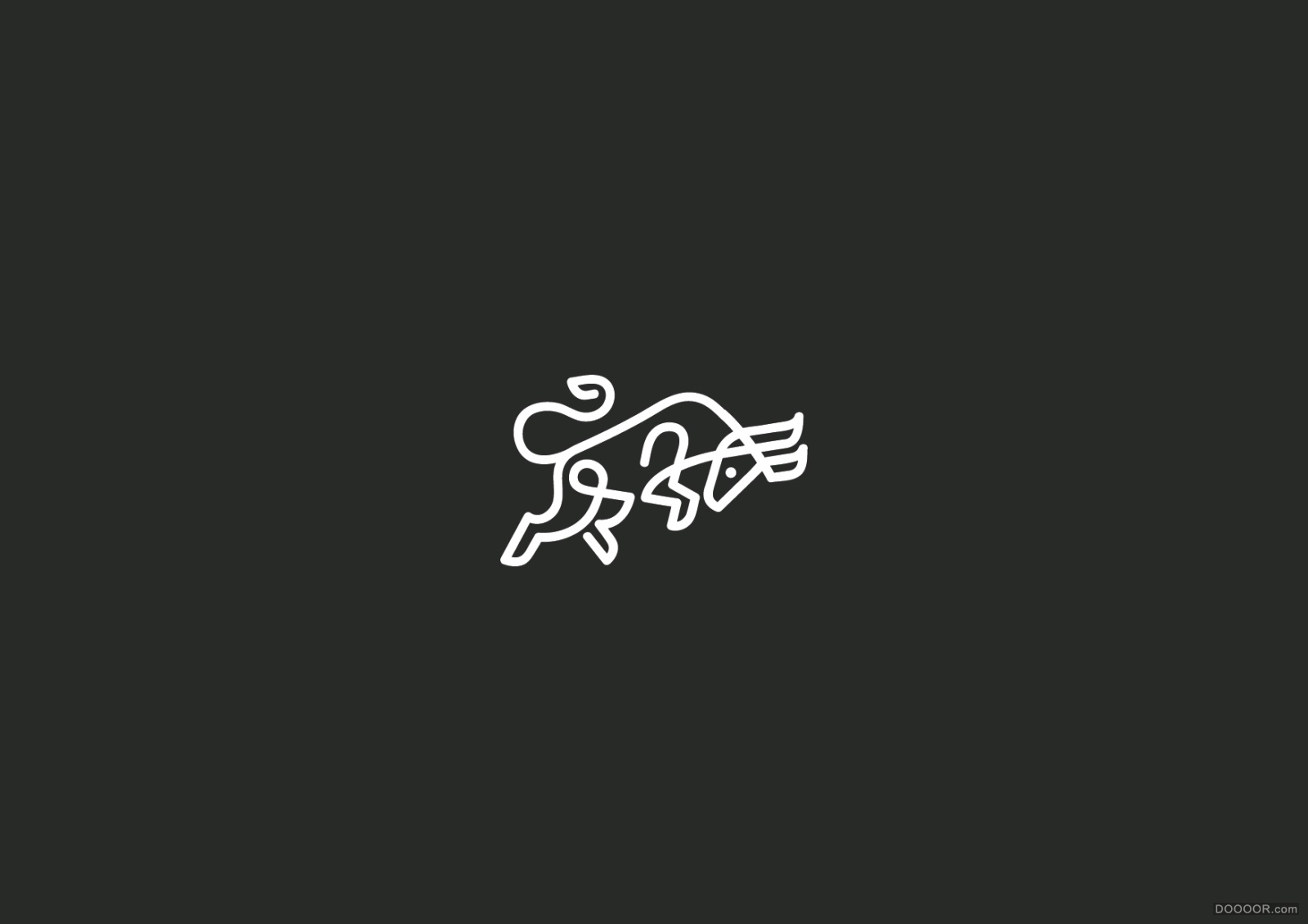 法国Martigny Matthieu动物LOGO线条风格设计欣赏 [76P] (72).jpg