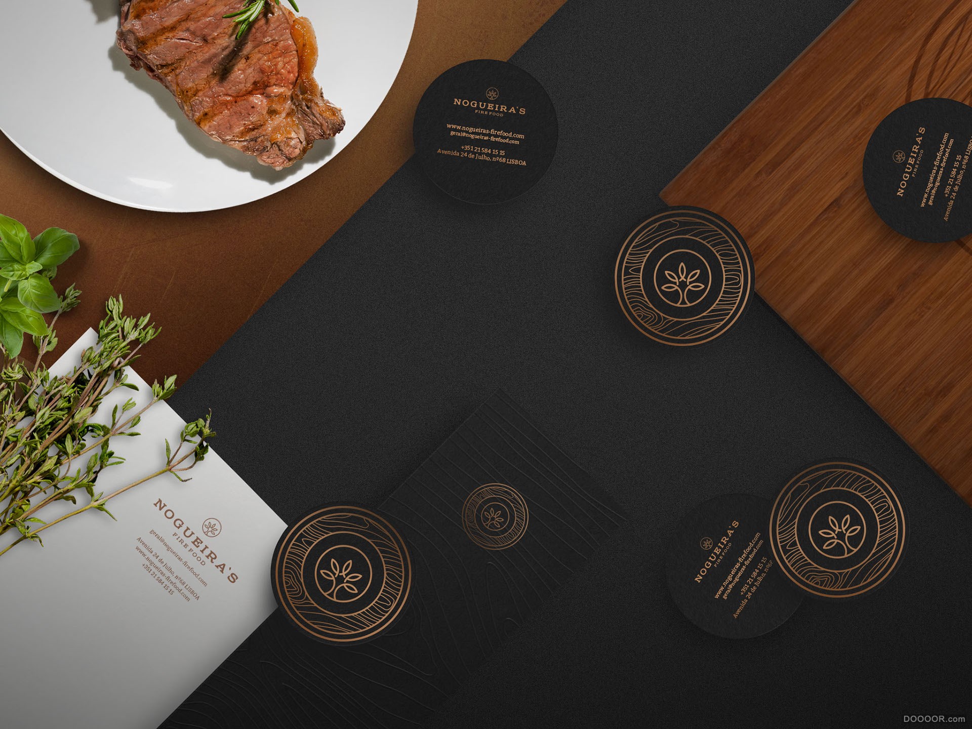 NOGUEIRAS家族核桃树造型餐厅品牌标志设计-葡萄牙BULLSEYE - Aim on branding [20P] (.jpg