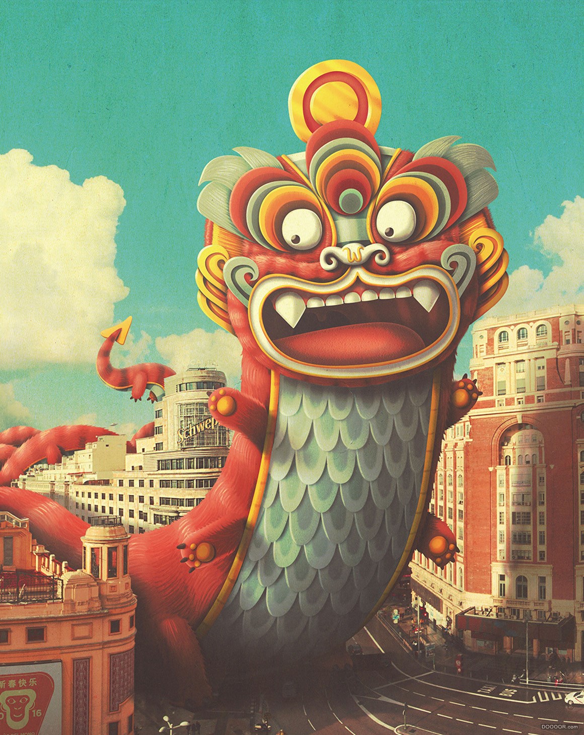 可爱的巨型小怪兽插画-西班牙Juan Carlos Paz -BAKEA-插画作品 [75P] 66.jpg