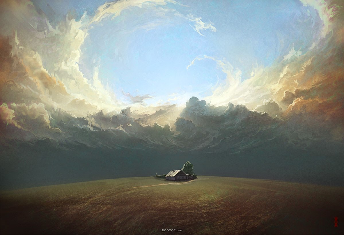 空中海洋-俄罗斯Artem Chebokha空灵想象插画作品 [43P] (3).jpg