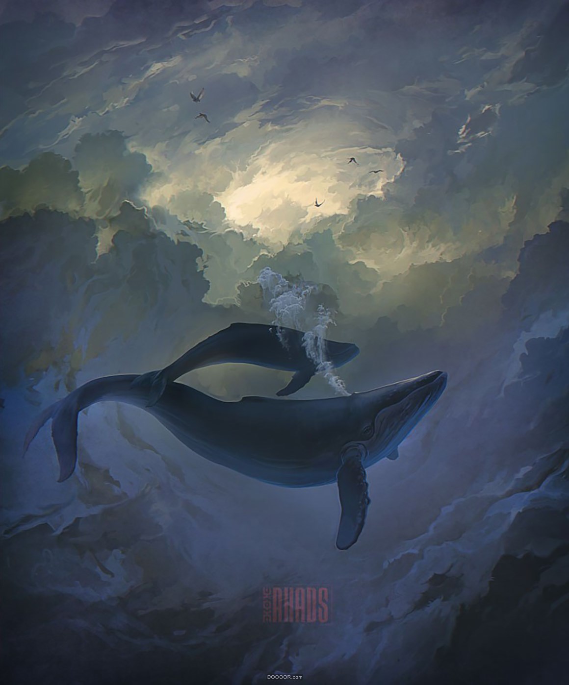 空中海洋-俄罗斯Artem Chebokha空灵想象插画作品 [43P] (4).jpg