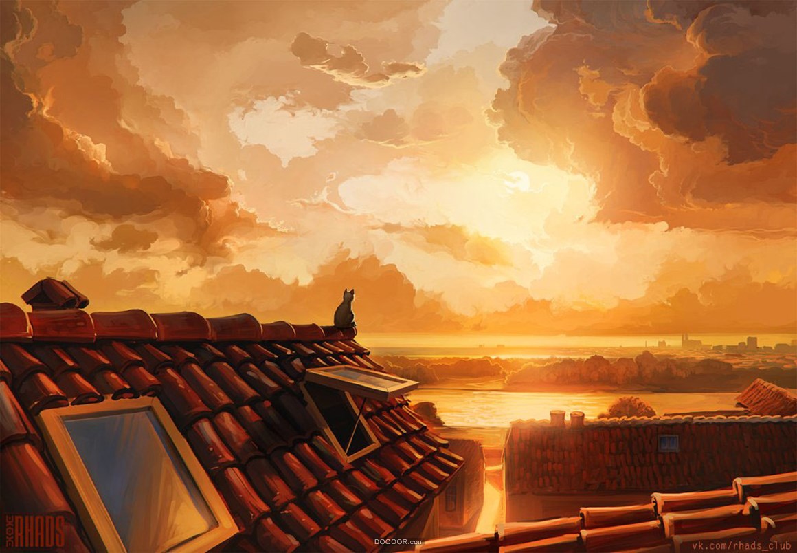 空中海洋-俄罗斯Artem Chebokha空灵想象插画作品 [43P] (15).jpg