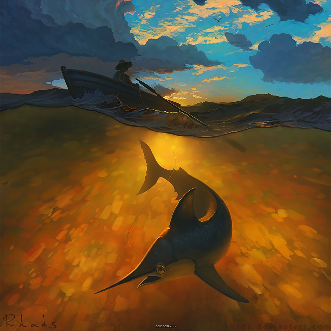 空中海洋-俄罗斯Artem Chebokha空灵想象插画作品 [43P] (25).jpg