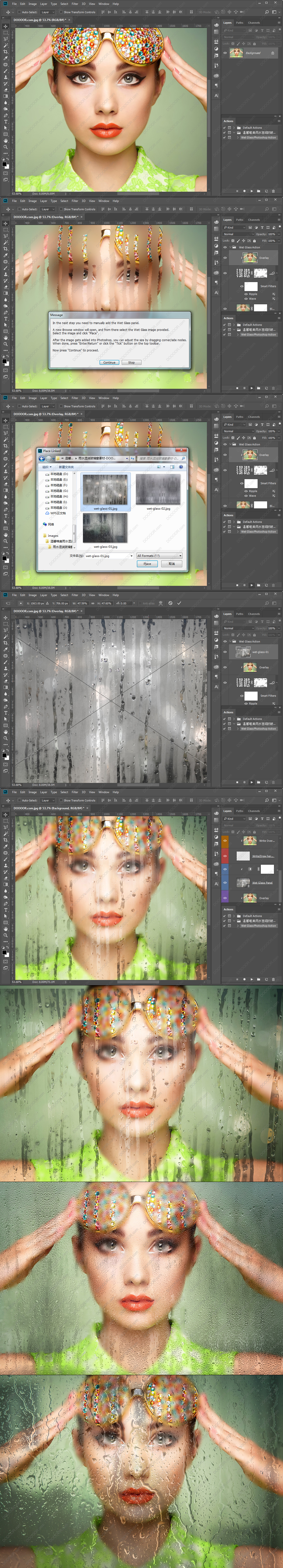 温馨唯美雨水湿润的玻璃窗特效PHOTOSHOP动作[附方法] (2).jpg