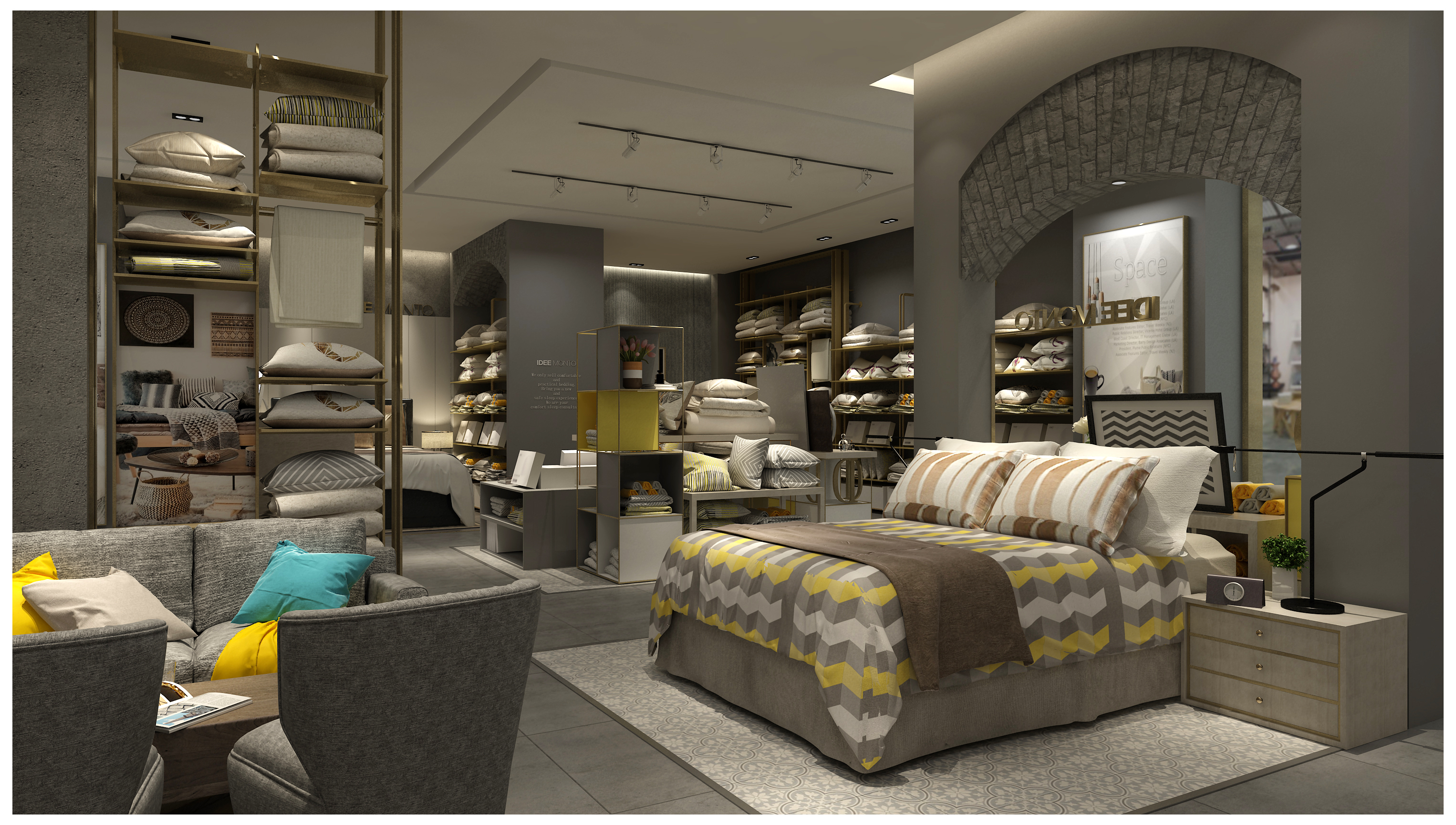 专营店购物空间设计|家纺专营店购物空间设计|购物空间设计