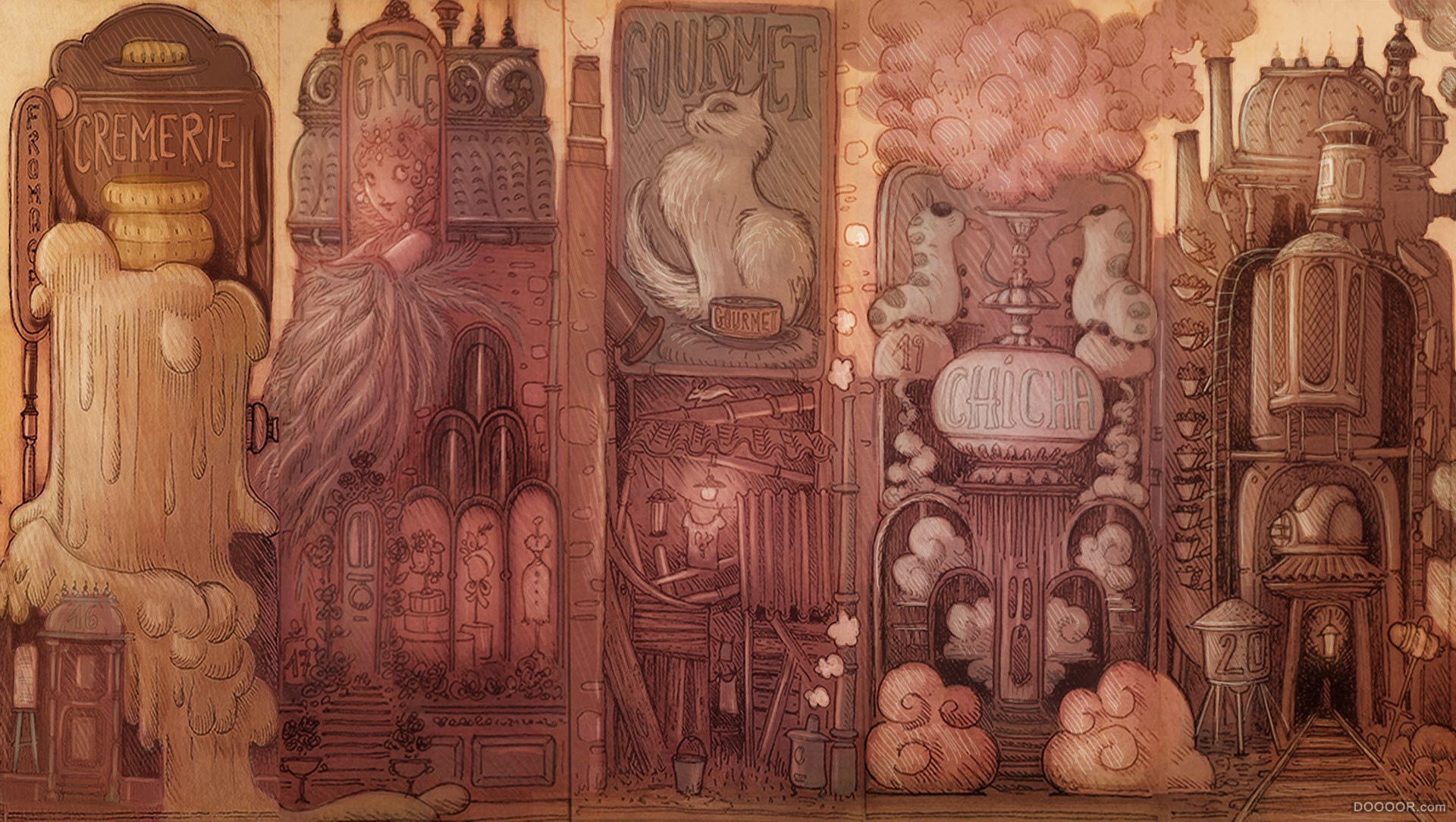 画的很随意，效果很不错-法国Stephanie LEON [22P] (12).jpg