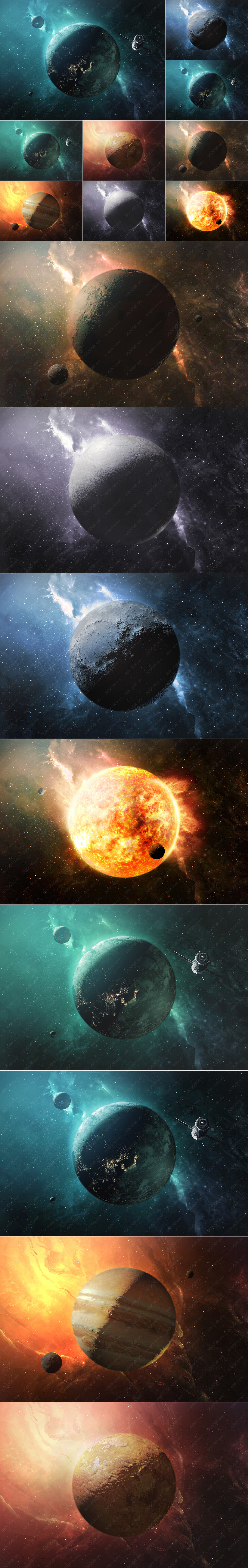 8款震撼外太空行星星球PSD素材.jpg