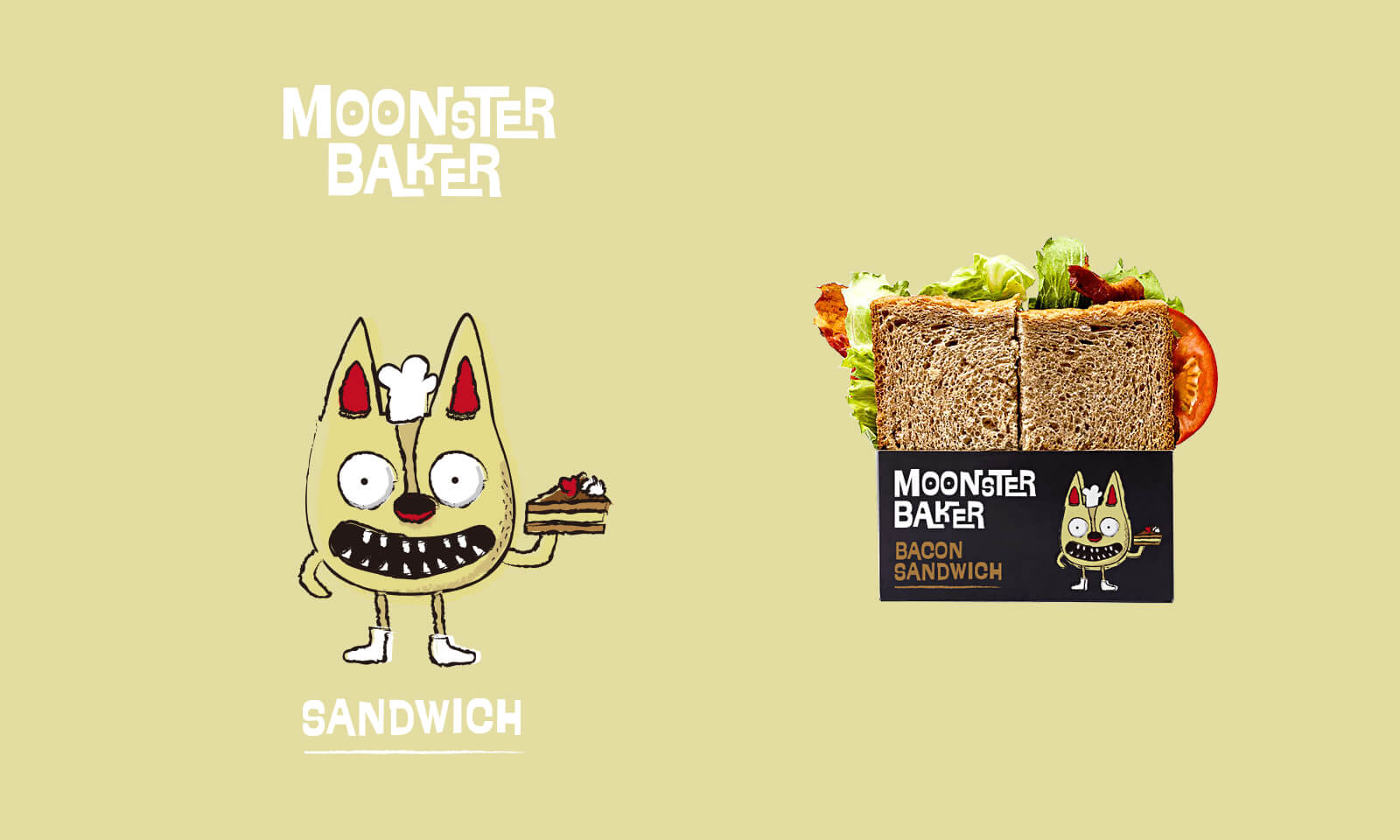 moonster baker 麵包店品牌設計