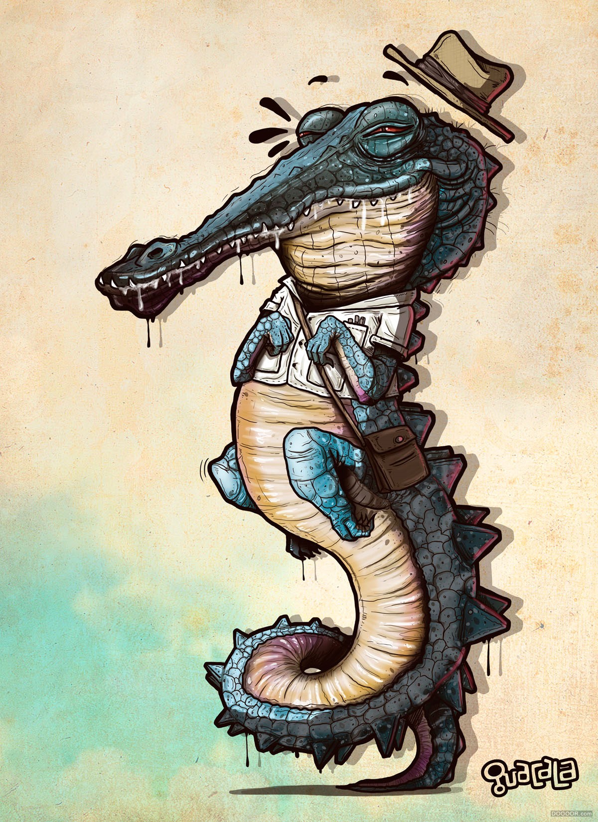 哥伦比亚Guacala illustration Studio怪物感T恤风格插画作品 [48P] (5).jpg