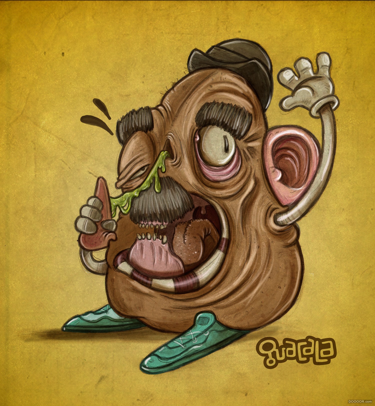 哥伦比亚Guacala illustration Studio怪物感T恤风格插画作品 [48P] (11).jpg