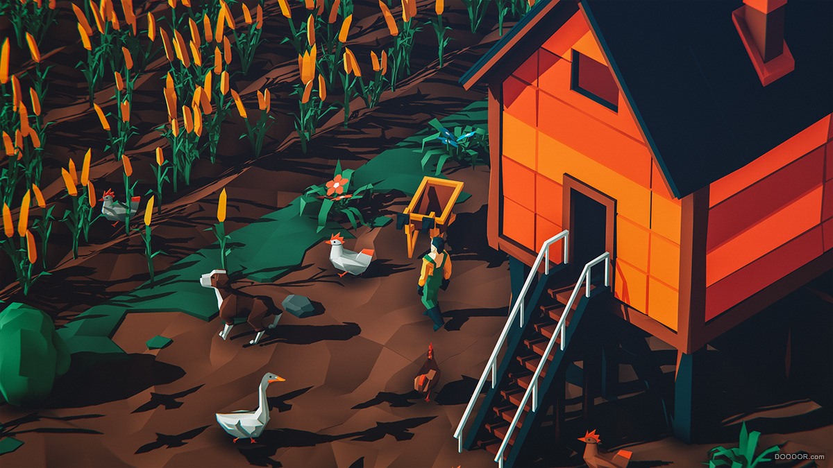 FARM LIFE农场生活-三维角色&amp;场景简边三维动画模型设计-波兰beffio studio [44P] 22.j.jpg