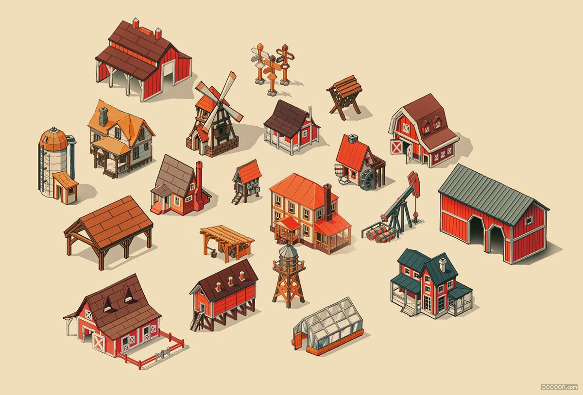 FARM LIFE农场生活-三维角色&amp;场景简边三维动画模型设计-波兰beffio studio [44P] 32.j.jpg