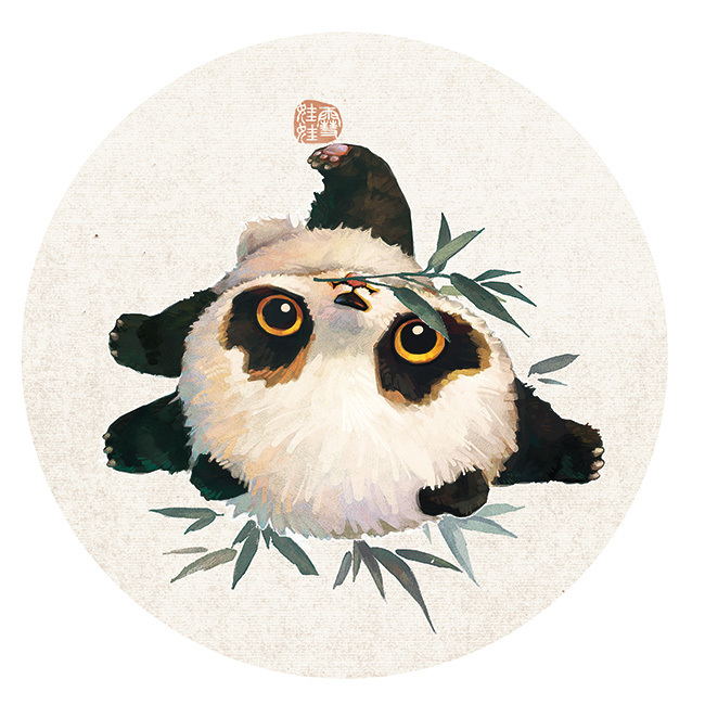 【萌宠by雪娃娃】——熊猫&amp;竹-成都-雪娃娃童画-2.jpg
