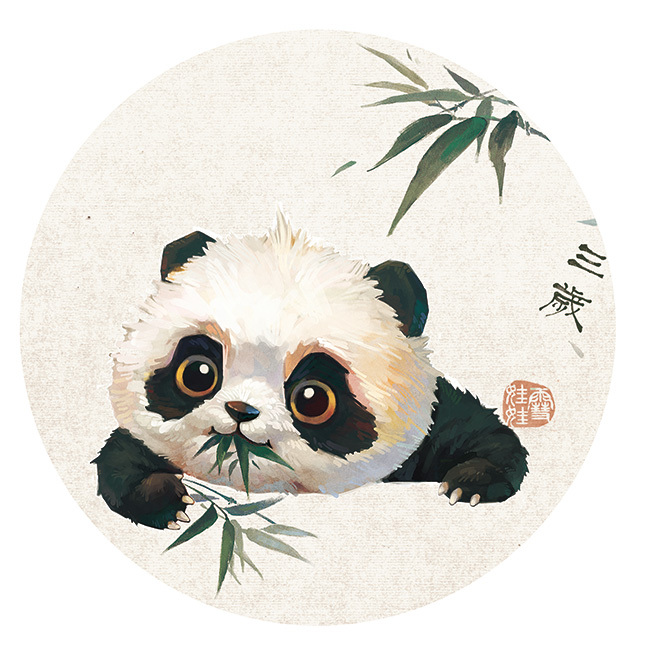 【萌宠by雪娃娃】——熊猫&amp;竹-成都-雪娃娃童画-8.jpg