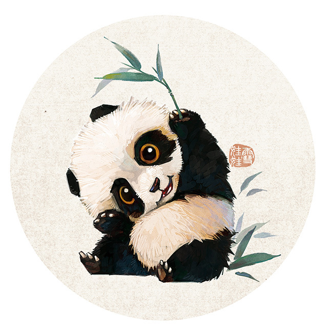 【萌宠by雪娃娃】——熊猫&amp;竹-成都-雪娃娃童画-9.jpg