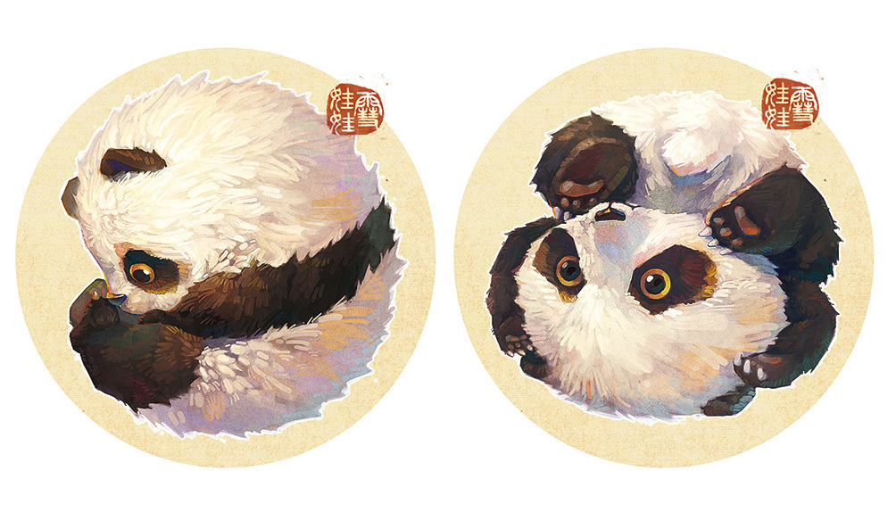 【萌宠by雪娃娃】——熊猫&amp;竹-成都-雪娃娃童画-17.jpg