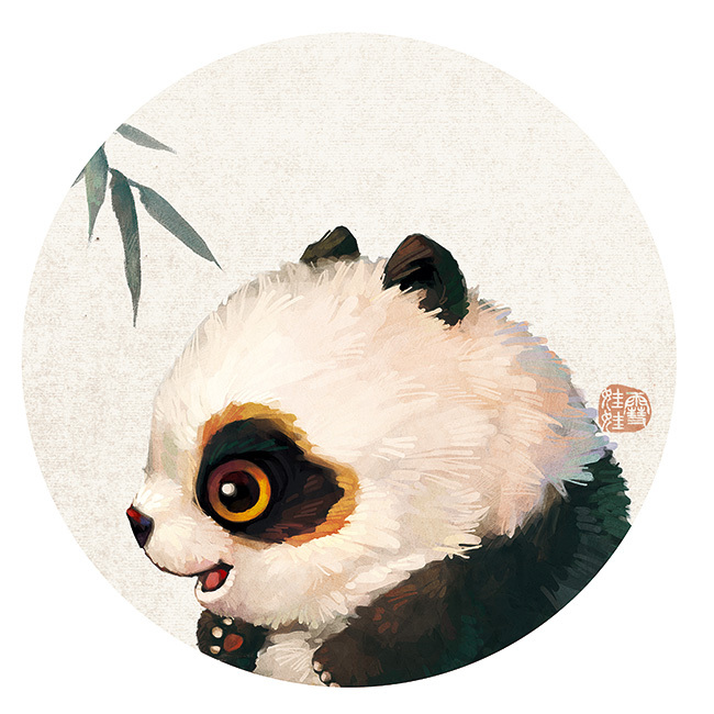 【萌宠by雪娃娃】——熊猫&amp;竹-成都-雪娃娃童画-20.jpg