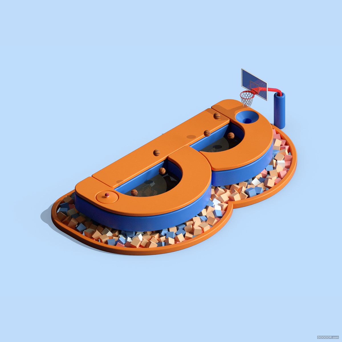 ALPHAPUTT-IOS GAME英文字母3D场景艺术字设计-英国Jonathan Lindgren [26P] (2).jpg.jpg