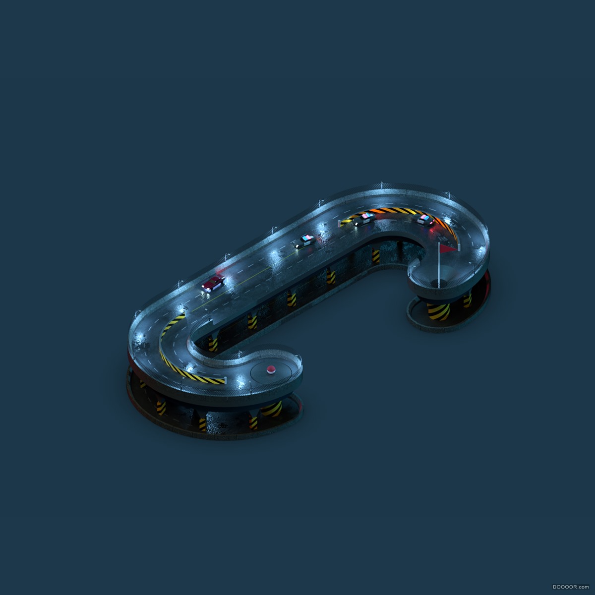 ALPHAPUTT-IOS GAME英文字母3D场景艺术字设计-英国Jonathan Lindgren [26P] (3).jpg.jpg