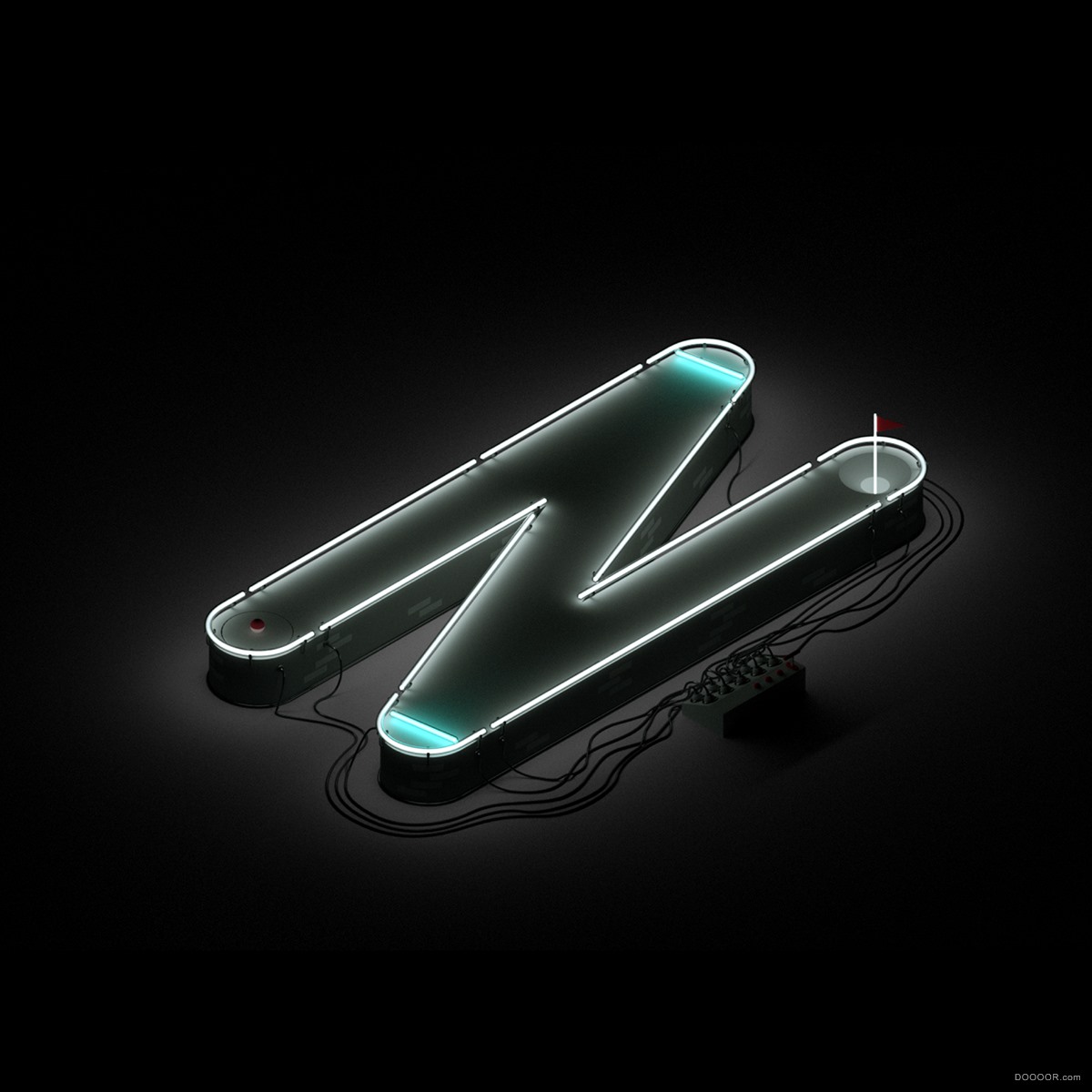 ALPHAPUTT-IOS GAME英文字母3D场景艺术字设计-英国Jonathan Lindgren [26P] (14).jpg.jpg