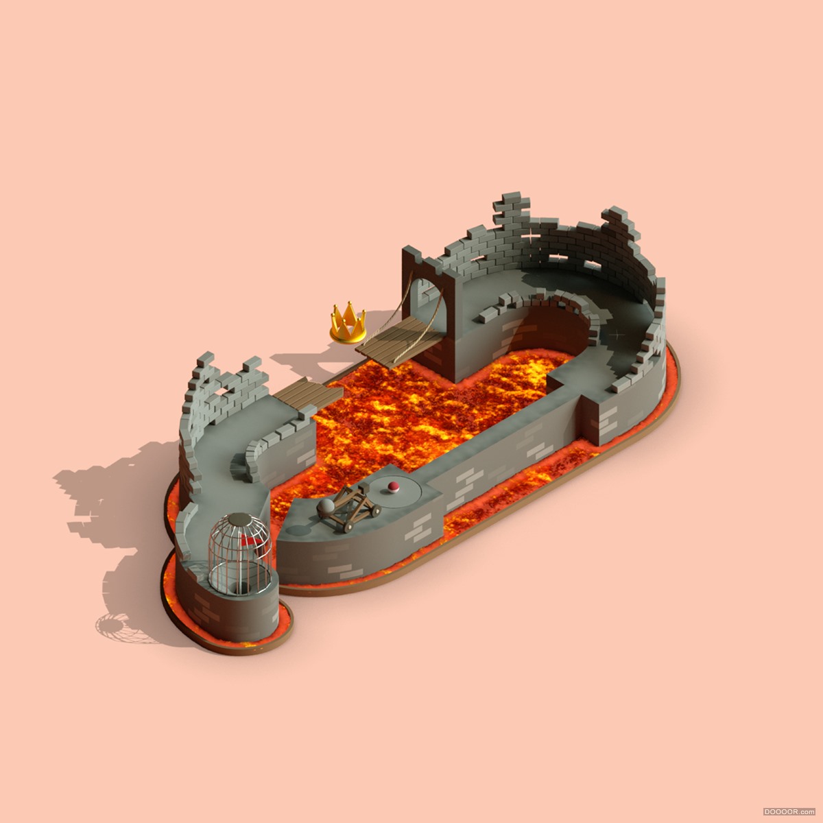 ALPHAPUTT-IOS GAME英文字母3D场景艺术字设计-英国Jonathan Lindgren [26P] (17).jpg.jpg