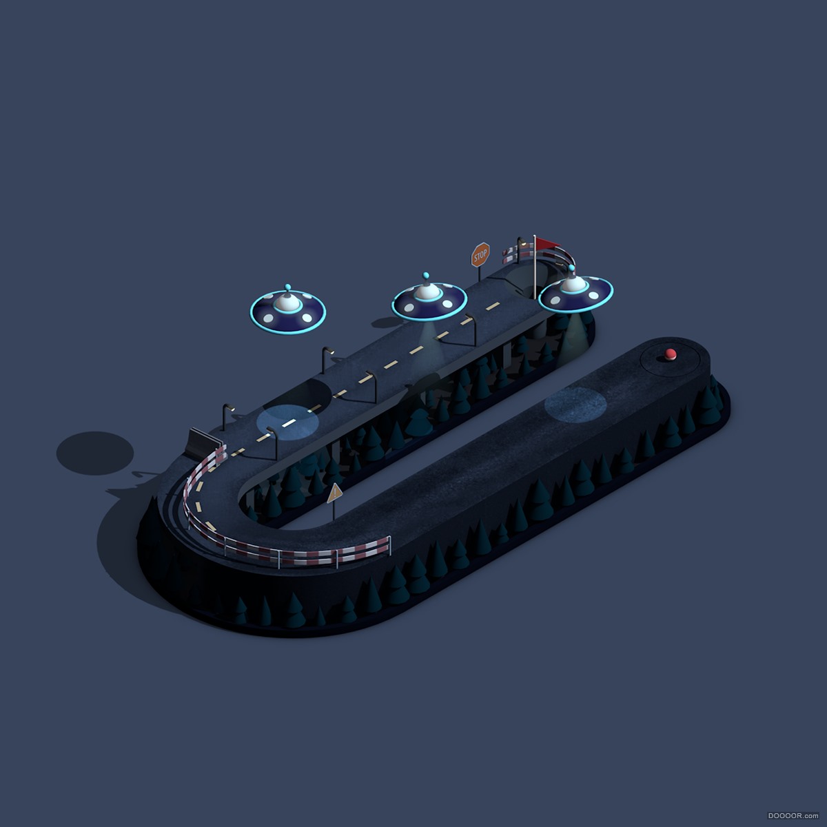 ALPHAPUTT-IOS GAME英文字母3D场景艺术字设计-英国Jonathan Lindgren [26P] (21).jpg.jpg