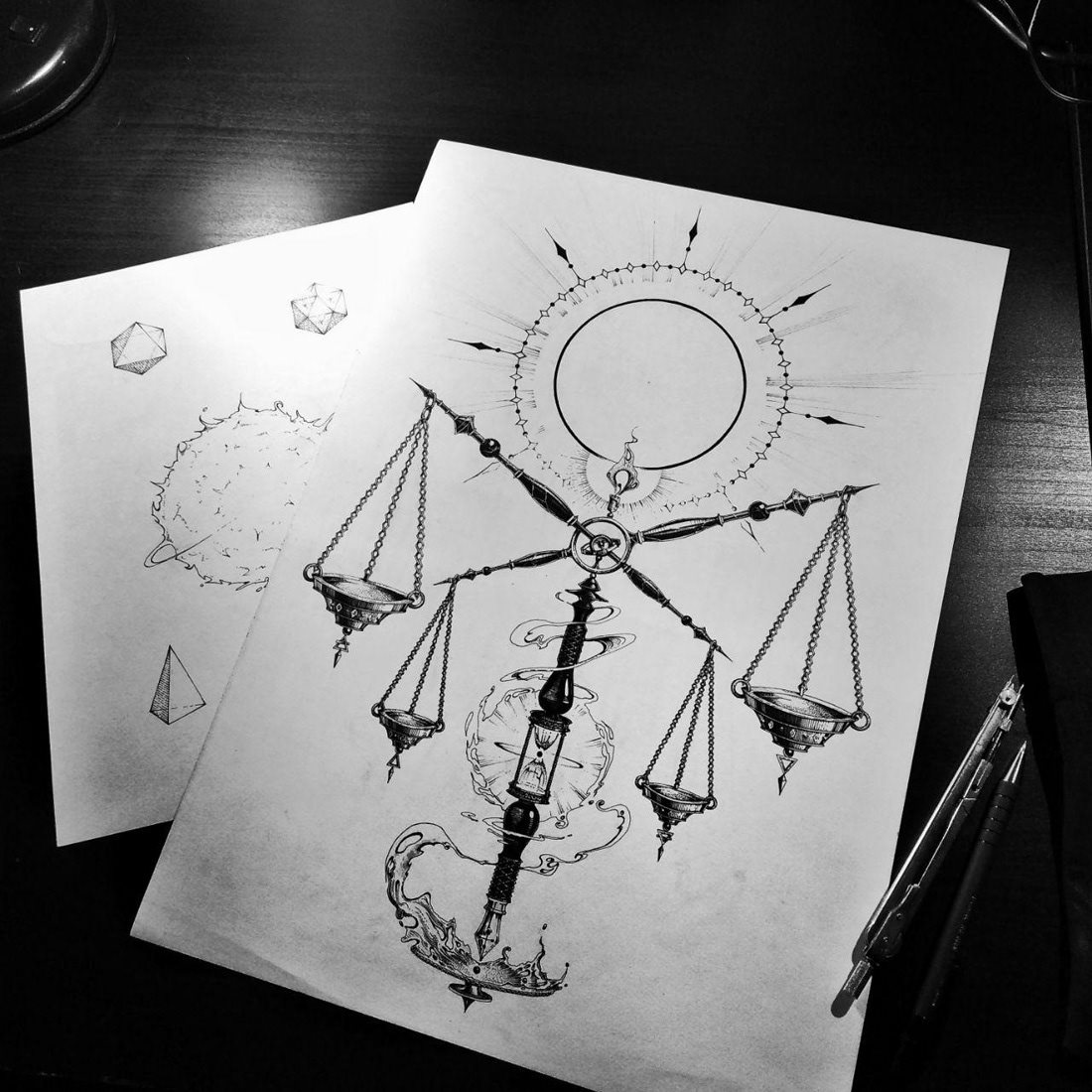 俄罗斯Neimen Jaidde分毫毕现纹身意思墨水针管插画 [85P] 22.jpg