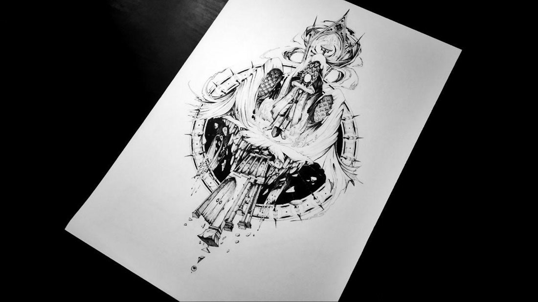 俄罗斯Neimen Jaidde分毫毕现纹身意思墨水针管插画 [85P] 27.jpg