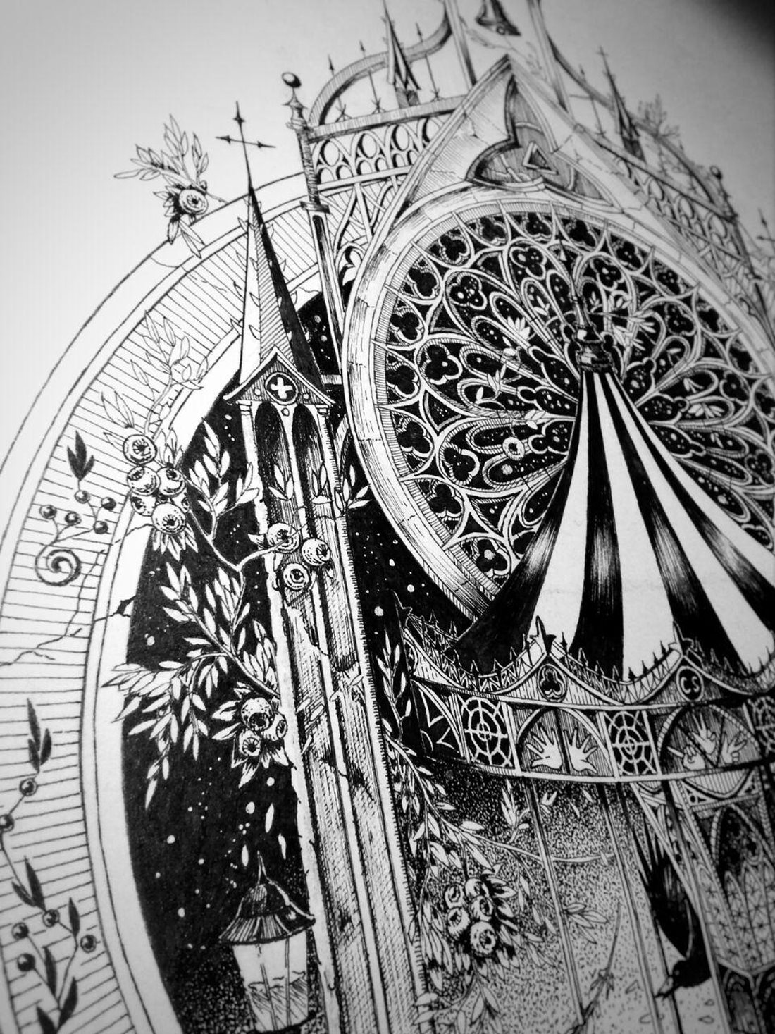 俄罗斯Neimen Jaidde分毫毕现纹身意思墨水针管插画 [85P] 43.jpg