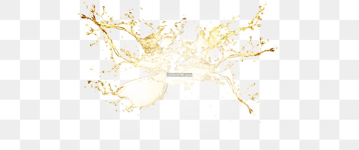 00264_黄色透明液体弥漫在空中透明PNG素材.jpg