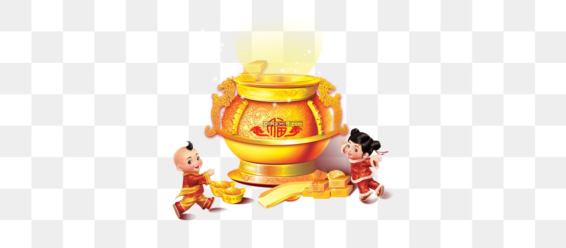 00357_中国传统节日新年卡通聚宝盆形象创意PNG素材.jpg