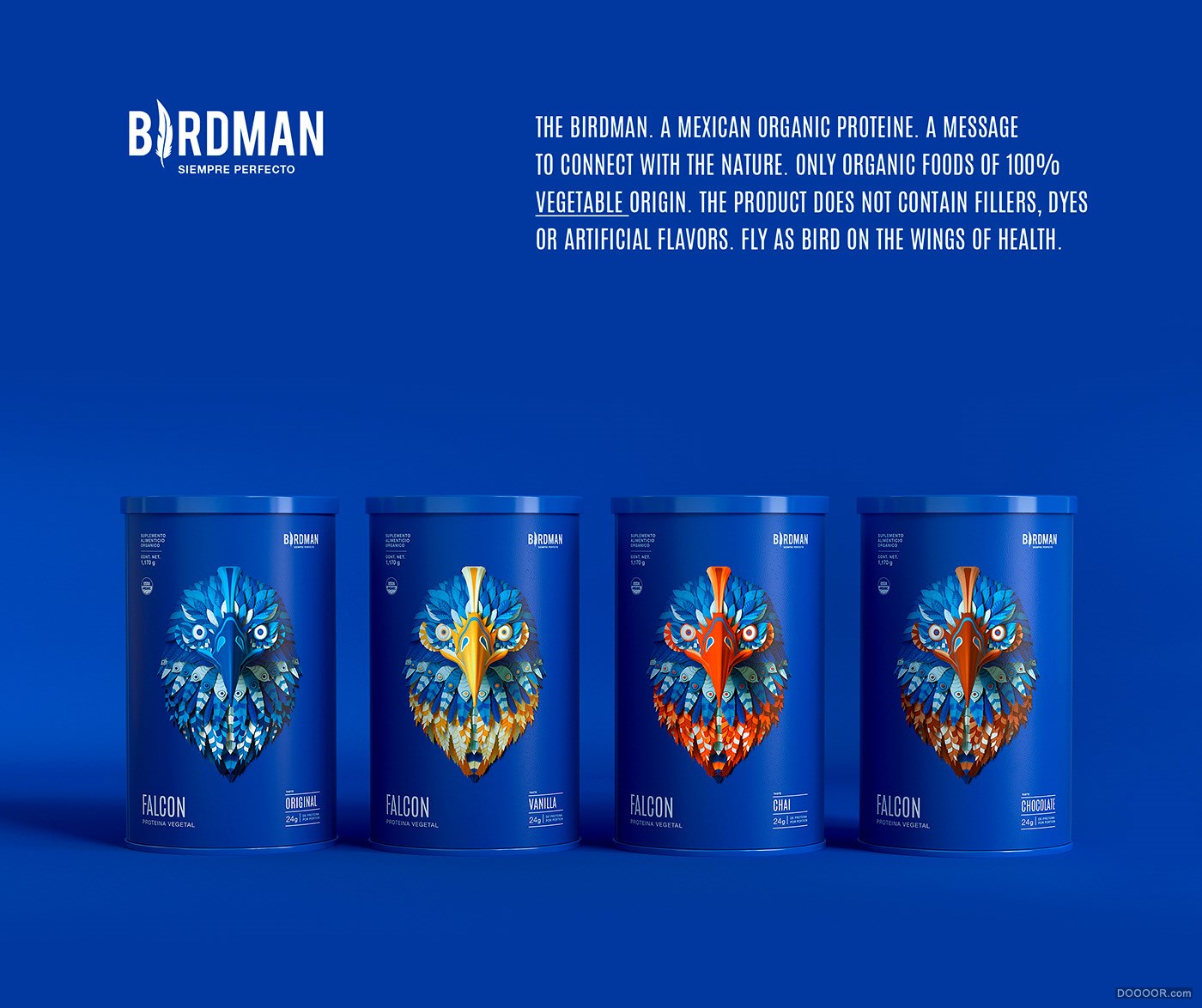 BIRDMAN“鸟人”鸟类头像插画植物蛋白包装罐设计-乌克兰Tough Slate Design [31P] (1).jpg